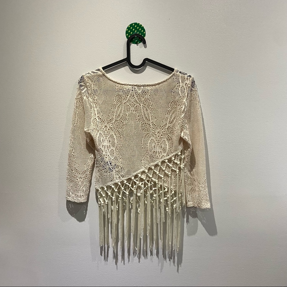 Bebe Fringe Top - Picture 2 of 5